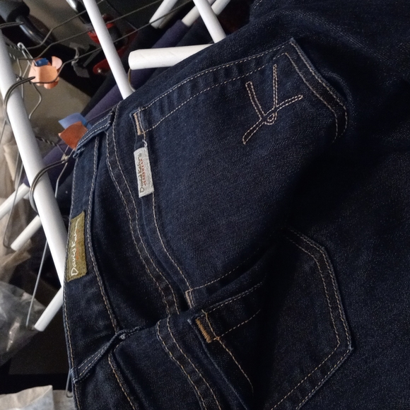 David Kahn, like new, size 8, dark wash, wide leg jeans - Picture 2 of 4